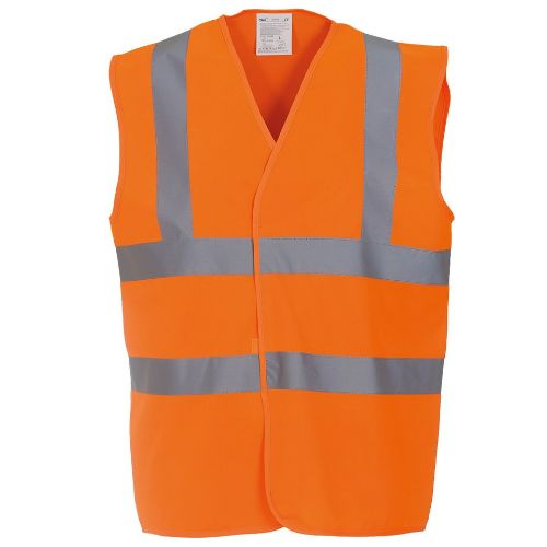 Personal Protective Wear 2 Metre Hi-Viz Vest Orange